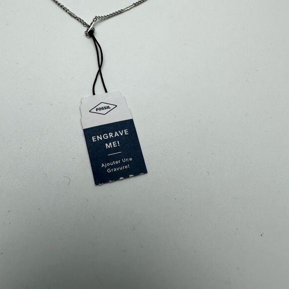 NWT!! Fossil Women's Plated Stainless Steel Engravable Bracelet - Picture 3 of 4